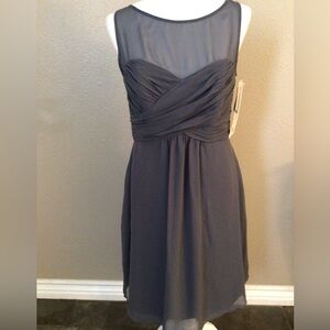 Alfred Angelo Gray Sleeveless Dress